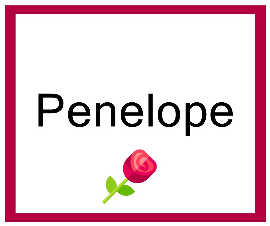 Combinaciones de Nombres Penelope - Niña