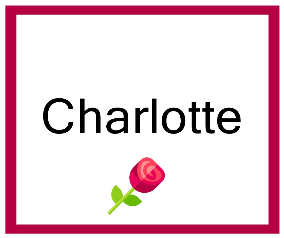Combinaciones de Nombres Charlotte - Niña