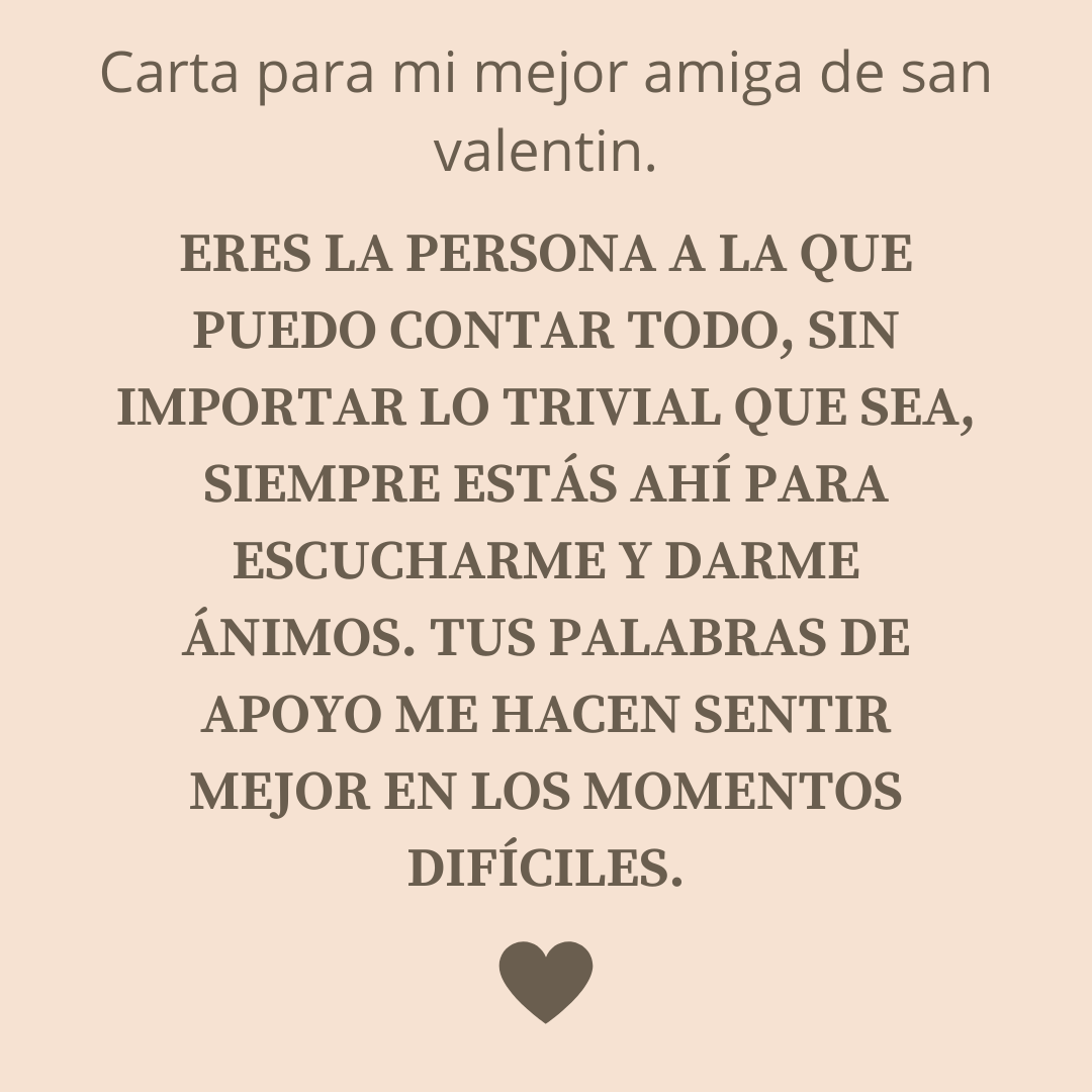 Carta Para Mi Mejor Amiga De San Valentin Puras Letras 