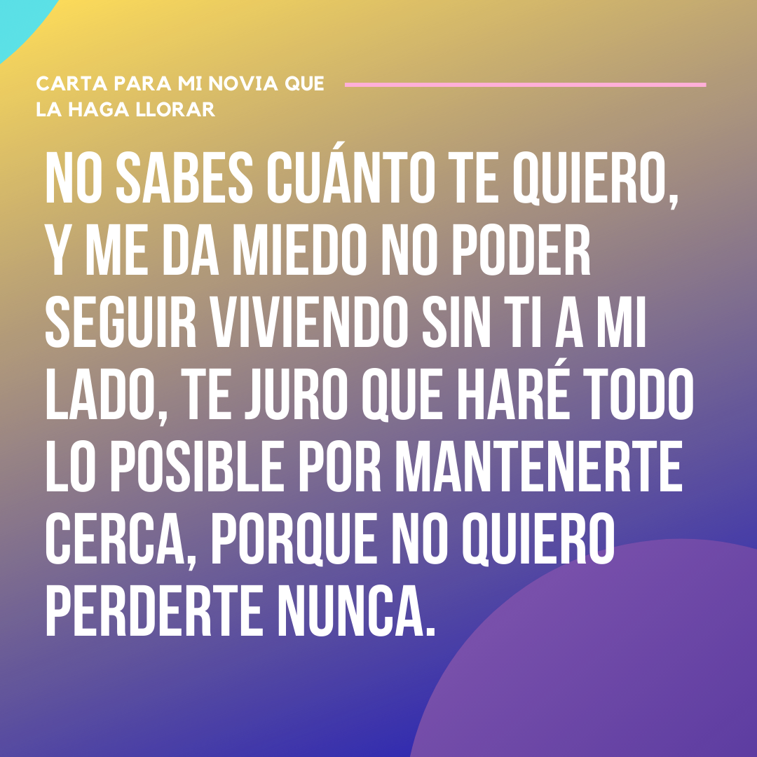 EXCELENTE Carta Para Mi NOVIA Que La Haga Llorar. - Puras Letras